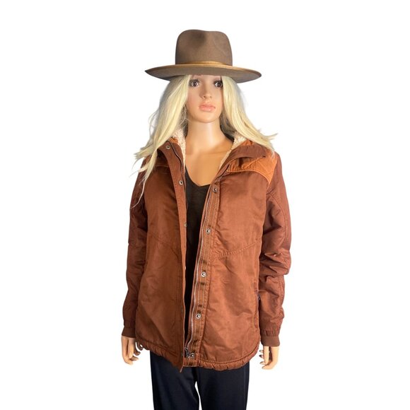 KÜHL CELESTE Sherpa-Lined Feild Jacket Women's Large Mocha Rust NWT MSRP$199 - Picture 10 of 16